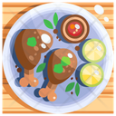 پیش‌نمایش فایل piri-piri-chicken-1628832 از پک غذا بین‌المللی