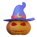 پیش‌نمایش فایل pumpkin-with-witch-hat-6604405 از پک هالووین