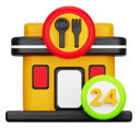 پیش‌نمایش فایل 24-hours-open-restaurant-8176554 از پک تحویل غذا