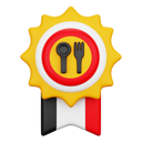 پیش‌نمایش فایل food-badge-8176571 از پک تحویل غذا