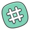 پیش‌نمایش فایل hashtag-40 از پک Social Media 