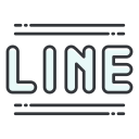 پیش‌نمایش فایل social-line از پک Social Media 