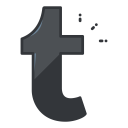 پیش‌نمایش فایل tumblr-180 از پک Social Media 