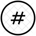 پیش‌نمایش فایل hashtag-48 از پک Sign And Symbol 
