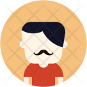 پیش‌نمایش فایل mustache-man-2 از پک آواتار کاربر