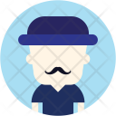 پیش‌نمایش فایل mustache-man-3 از پک آواتار کاربر