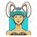 پیش‌نمایش فایل bunny-hat-girl از پک Avatars 