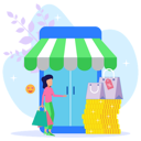 پیش‌نمایش فایل online-shopping-store-5461592 از پک تجارت الکترونیک و خرید