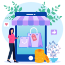 پیش‌نمایش فایل shopping-app-5461589 از پک تجارت الکترونیک و خرید