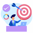 پیش‌نمایش فایل target-achieving-5637988 از پک هدف کسب‌وکار