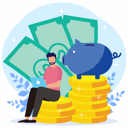 پیش‌نمایش فایل man-saving-money-5789286 از پک پس انداز پول و بانک