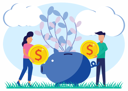 پیش‌نمایش فایل people-collecting-coin-5789485 از پک پس انداز پول و بانک