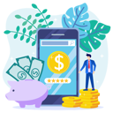 پیش‌نمایش فایل digital-banking-app-5880597 از پک تراکنش‌های کسب‌وکار