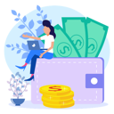 پیش‌نمایش فایل digital-wallet-5880594 از پک تراکنش‌های کسب‌وکار