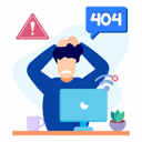 پیش‌نمایش فایل internet-error-7294233 از پک قطع شبکه
