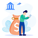 پیش‌نمایش فایل man-borrow-money-online-9468108 از پک بانک