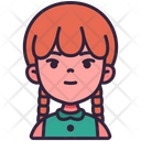 پیش‌نمایش فایل pigtail-girl-2649137 از پک آواتار کودکان