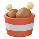 پیش‌نمایش فایل fried-chicken-bucket-7371546 از پک غذا و نوشیدنی