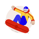 پیش‌نمایش فایل snowboarding-5403863 از پک ورزش ها