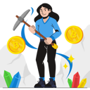 پیش‌نمایش فایل woman-mining-bitcoin-7892185 از پک ارز دیجیتال