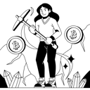 پیش‌نمایش فایل woman-mining-bitcoin-7892303 از پک ارز دیجیتال