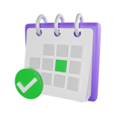 پیش‌نمایش فایل approved-calendar-6763197 از پک دفتر