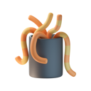 پیش‌نمایش فایل earthworm-6411830 از پک ابزارهای ماهیگیری