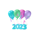 پیش‌نمایش فایل 2023-balloon-6851982 از پک تزئینات سال نو