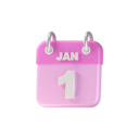 پیش‌نمایش فایل first-jan-calendar-6851975 از پک تزئینات سال نو
