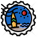 پیش‌نمایش فایل beach-stamp-2214228 از پک تمبر