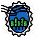 پیش‌نمایش فایل forest-oval-stamp-2214219 از پک تمبر