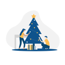 پیش‌نمایش فایل family-decorating-christmas-tree-2061898 از پک جشن