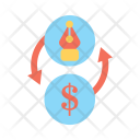 پیش‌نمایش فایل monetize از پک آیکون طراحی گرافیک