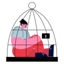 پیش‌نمایش فایل man-feeling-sad-by-lockdown-5112681 از پک ارتباطات کسب‌وکار
