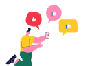 پیش‌نمایش فایل man-giving-online-feedback-5131759 از پک بازاریابی و بازخورد