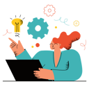 پیش‌نمایش فایل businesswoman-with-creative-idea-5131800 از پک کسب و کار