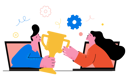 پیش‌نمایش فایل online-business-team-getting-success-5131808 از پک کسب و کار