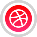 پیش‌نمایش فایل dribbble-4 از پک رسانه های اجتماعی