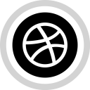 پیش‌نمایش فایل dribbble-5 از پک رسانه های اجتماعی