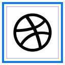 پیش‌نمایش فایل dribbble-15 از پک رسانه های اجتماعی