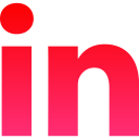 پیش‌نمایش فایل linkedin-29 از پک رسانه اجتماعی قرمز