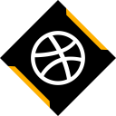 پیش‌نمایش فایل dribbble-64 از پک مکعب شبکه های اجتماعی