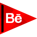 پیش‌نمایش فایل behance-88 از پک پرچم های شبکه های اجتماعی