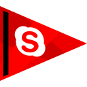 پیش‌نمایش فایل skype-82 از پک پرچم های شبکه های اجتماعی