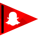 پیش‌نمایش فایل snapchat-64 از پک پرچم های شبکه های اجتماعی