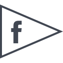 پیش‌نمایش فایل facebook-125 از پک پرچم های شبکه های اجتماعی خطی