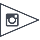 پیش‌نمایش فایل instagram-100 از پک پرچم های شبکه های اجتماعی خطی