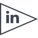 پیش‌نمایش فایل linkedin-79 از پک پرچم های شبکه های اجتماعی خطی