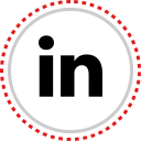 پیش‌نمایش فایل linkedin-80 از پک شبکه های اجتماعی فلت