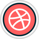 پیش‌نمایش فایل dribbble-79 از پک گرد رسانه اجتماعی